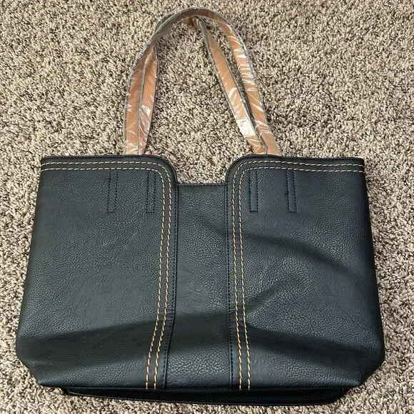 Montana West Black and Brown Shoulder Bag - Picture 4 of 14